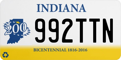 IN license plate 992TTN