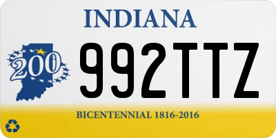 IN license plate 992TTZ