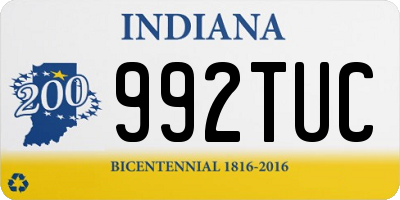 IN license plate 992TUC