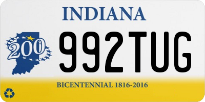 IN license plate 992TUG