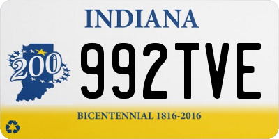 IN license plate 992TVE