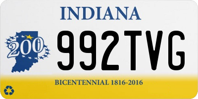 IN license plate 992TVG