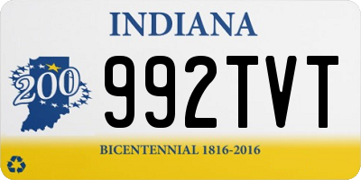 IN license plate 992TVT