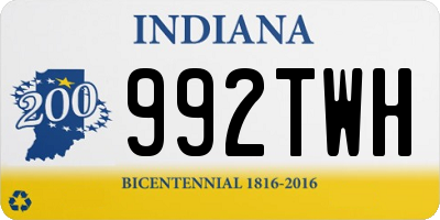 IN license plate 992TWH