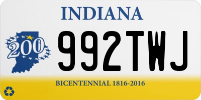 IN license plate 992TWJ