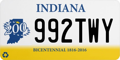 IN license plate 992TWY