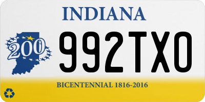 IN license plate 992TXO