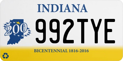IN license plate 992TYE