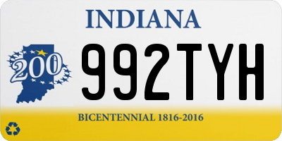 IN license plate 992TYH