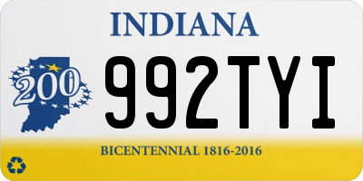 IN license plate 992TYI