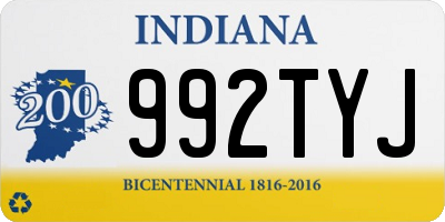 IN license plate 992TYJ