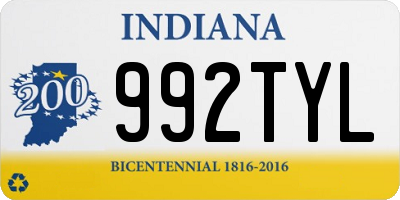 IN license plate 992TYL