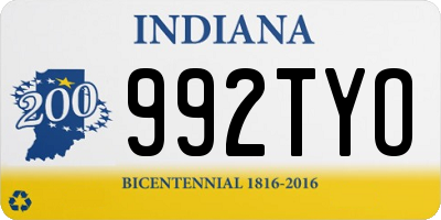 IN license plate 992TYO