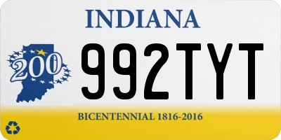 IN license plate 992TYT