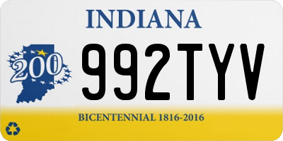 IN license plate 992TYV