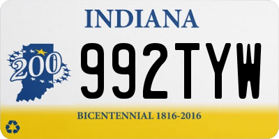 IN license plate 992TYW