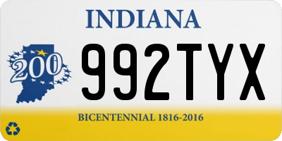 IN license plate 992TYX