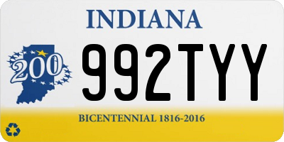 IN license plate 992TYY