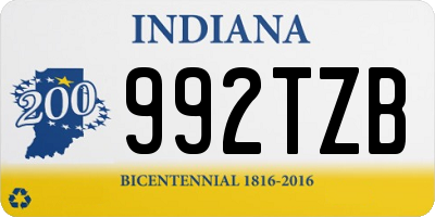 IN license plate 992TZB