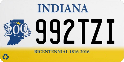 IN license plate 992TZI