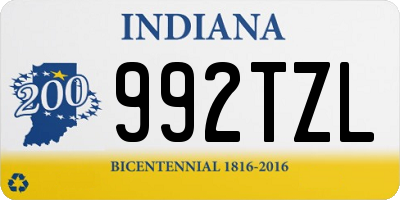 IN license plate 992TZL