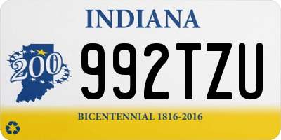 IN license plate 992TZU