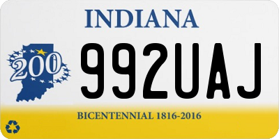 IN license plate 992UAJ