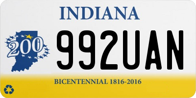 IN license plate 992UAN