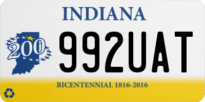 IN license plate 992UAT