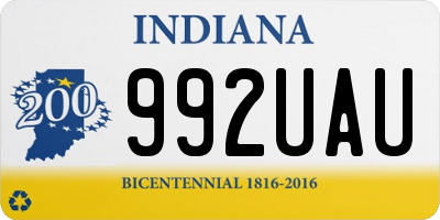 IN license plate 992UAU