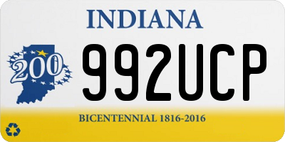 IN license plate 992UCP