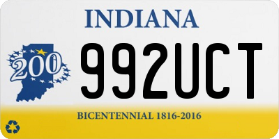 IN license plate 992UCT