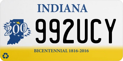 IN license plate 992UCY