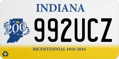 IN license plate 992UCZ