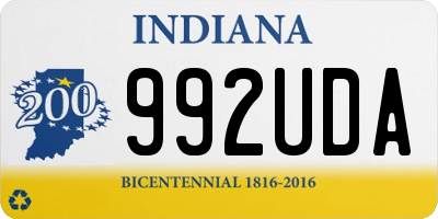 IN license plate 992UDA