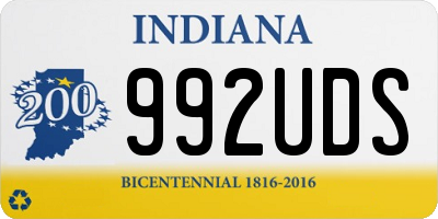 IN license plate 992UDS