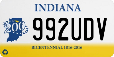 IN license plate 992UDV