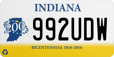 IN license plate 992UDW