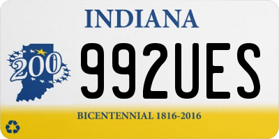 IN license plate 992UES