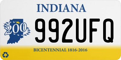 IN license plate 992UFQ