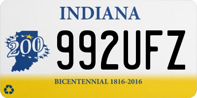 IN license plate 992UFZ