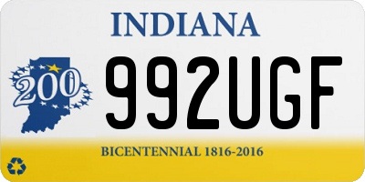 IN license plate 992UGF