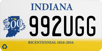 IN license plate 992UGG