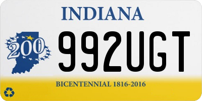 IN license plate 992UGT