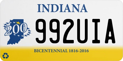 IN license plate 992UIA