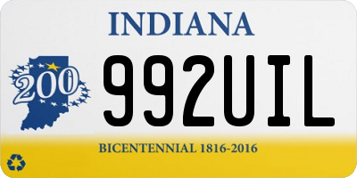 IN license plate 992UIL