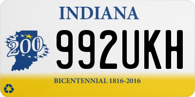 IN license plate 992UKH