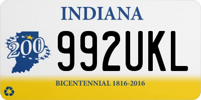 IN license plate 992UKL