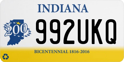 IN license plate 992UKQ