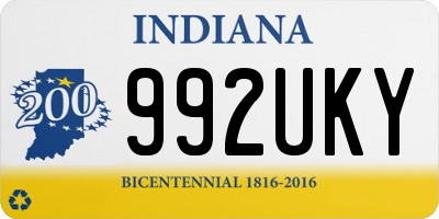 IN license plate 992UKY